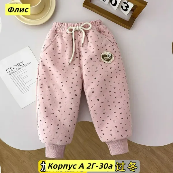 Штаны из двухнитки на хлопковом начесе, подходят для повседневной носки — фото 2