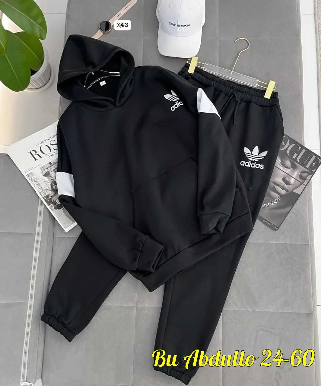 Мужской спортивный костюм Adidas Белый — фото 3