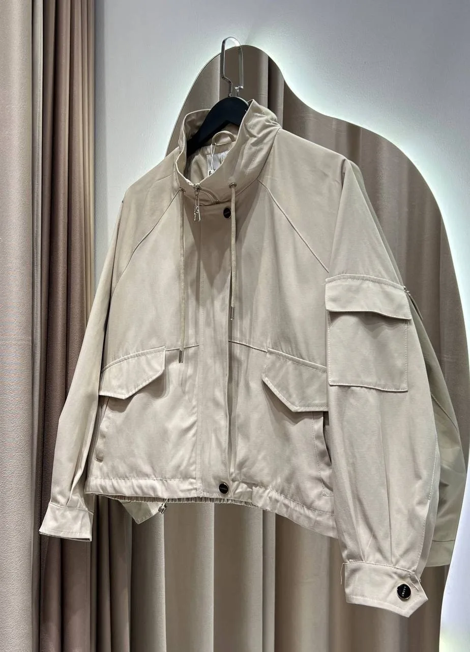 Бомберы бежевый/коричневый — фото 4
