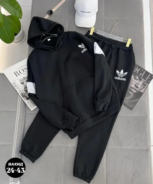 Мужской спортивный костюм Adidas Белый — фото 3