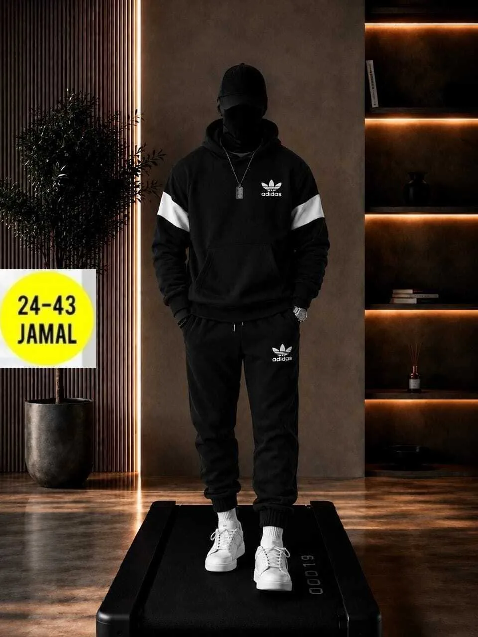 Мужской спортивный костюм Adidas Белый — фото 2