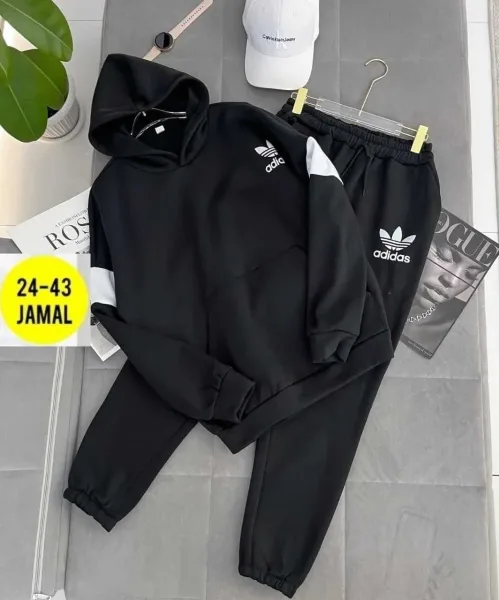 Мужской спортивный костюм Adidas Белый — фото 3
