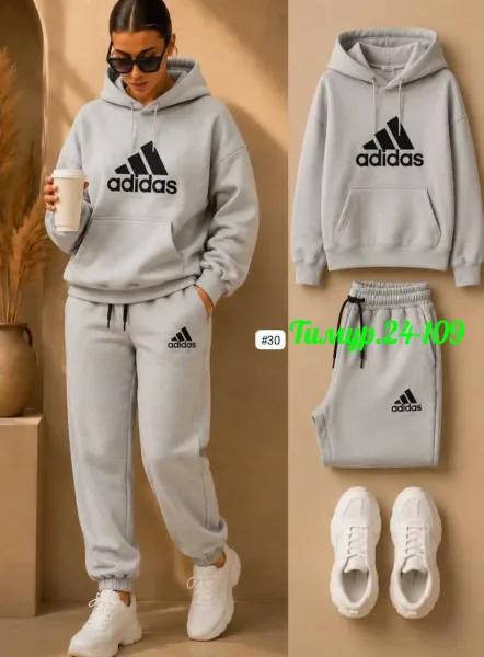 Костюм на флисе женский Adidas — фото 3