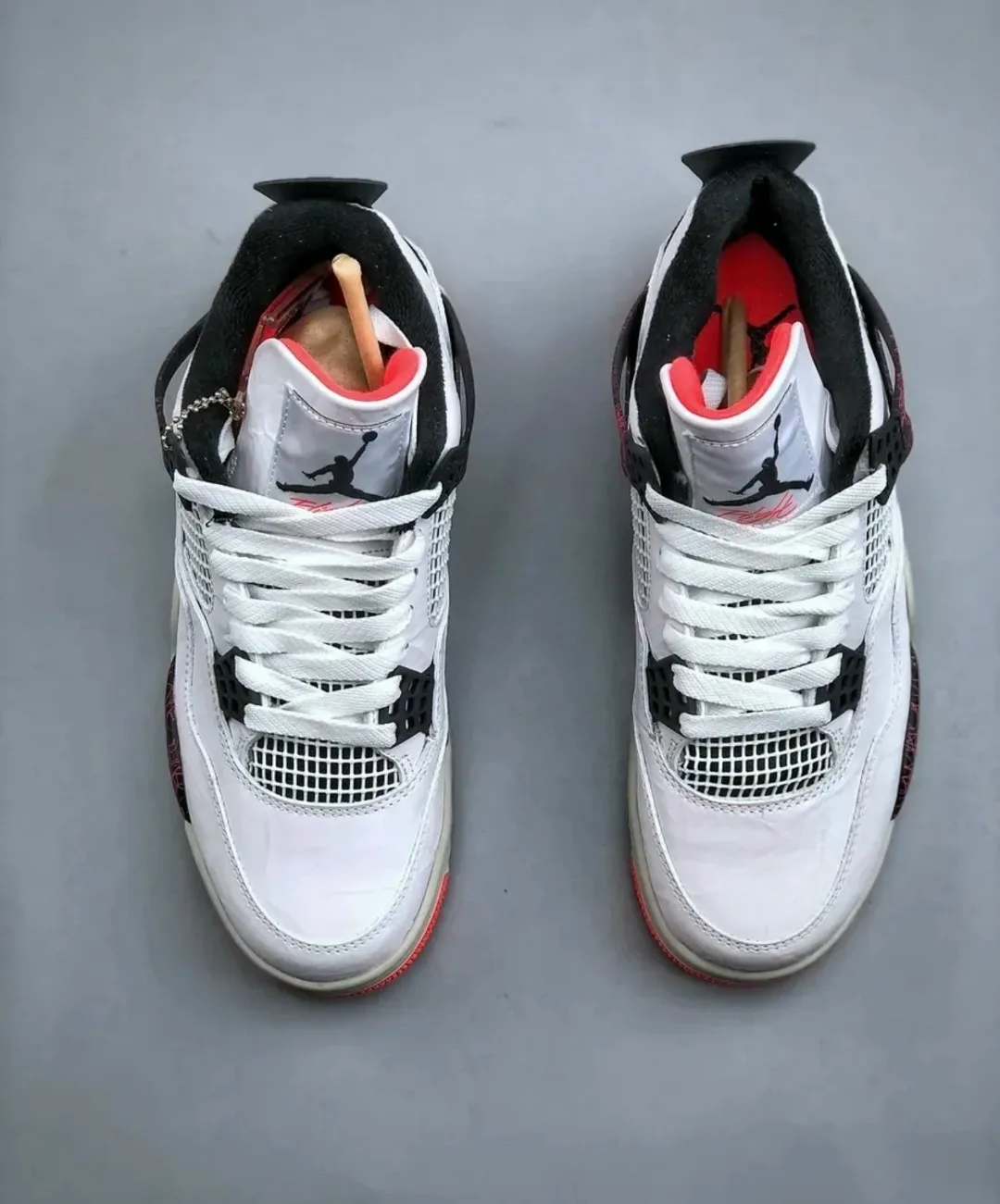 Кроссовки Nike Jordan 4 из натуральной кожи — фото 2