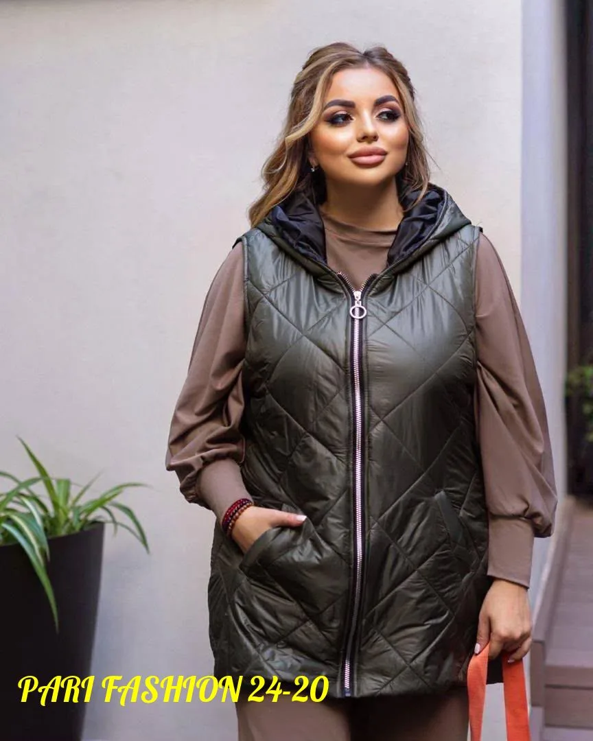 Жилетка из синтепона Синий — фото 3