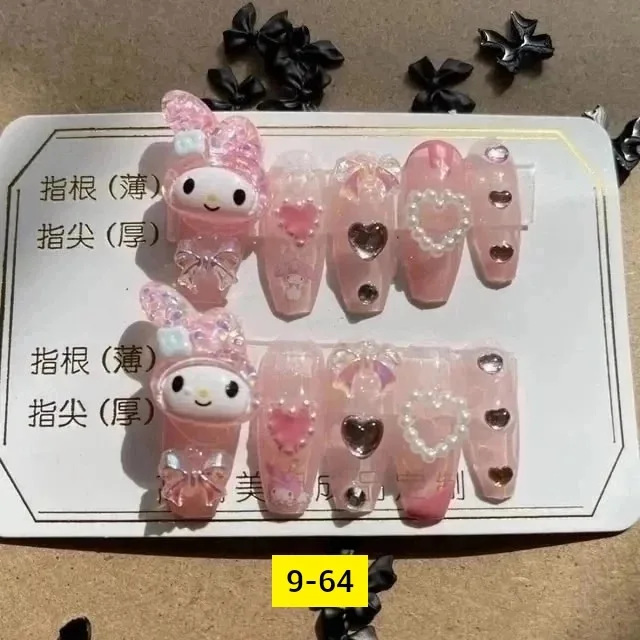 Пластиковая игрушка в стиле Kawaii с ручной росписью Фиолетовый — фото 1