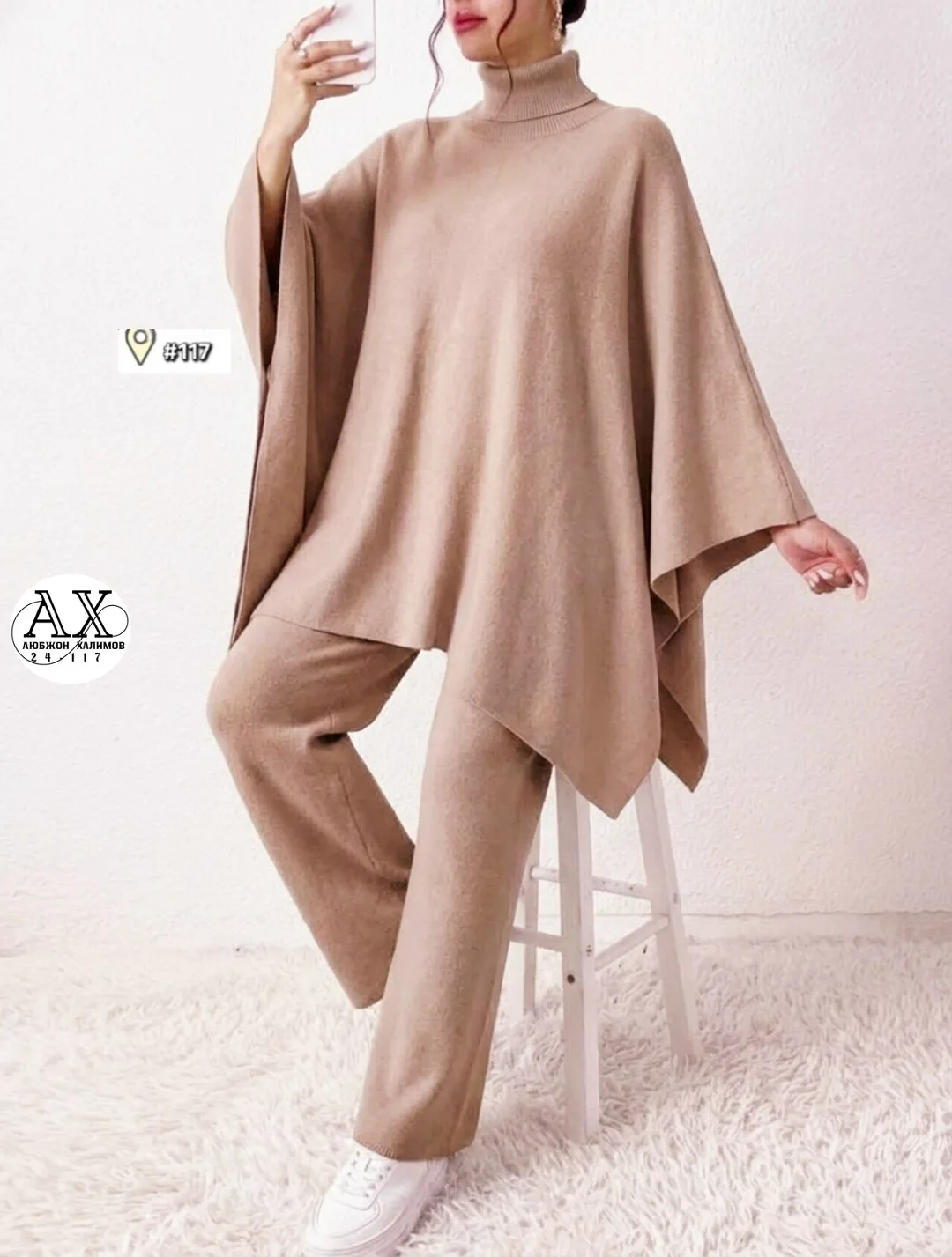 Теплый костюм двойка в разных цветах — фото 3