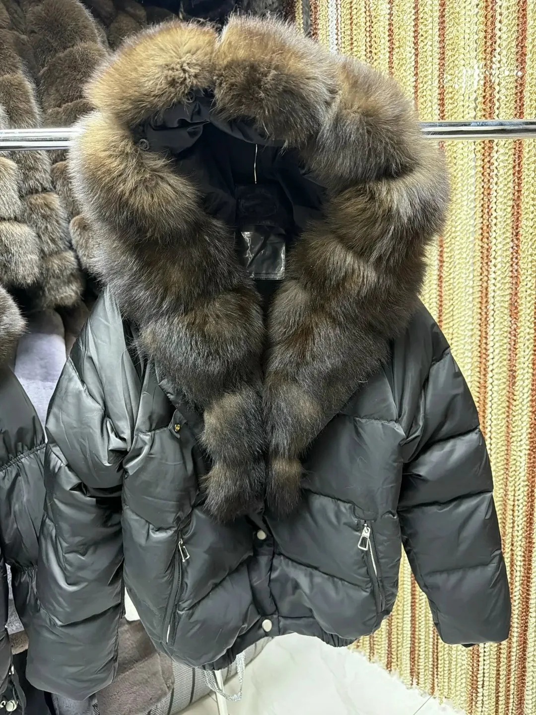 Платье с натуральным мехом