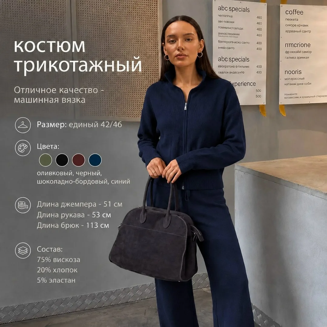 Total-look костюм трикотажный — фото 1