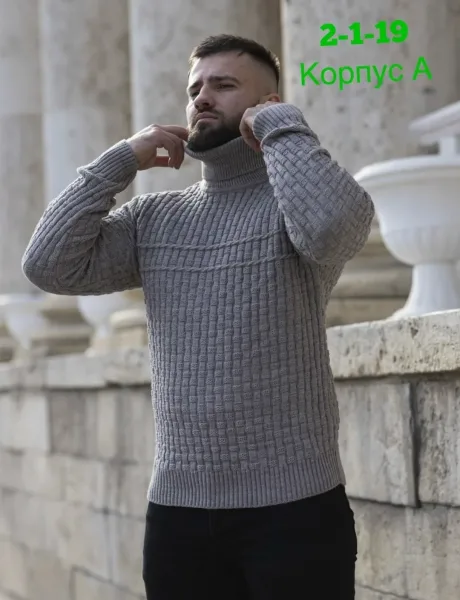 Теплый свитер из акрила — фото 20