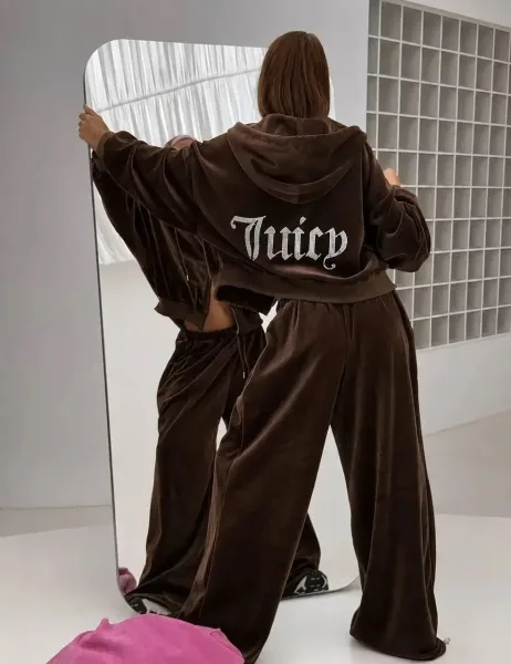 Велюровый костюм двойка бренда Juicy — фото 4
