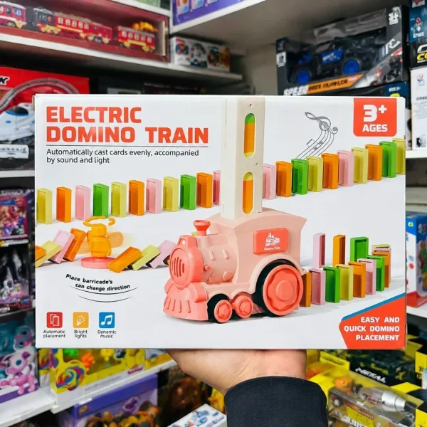 Игрушка-паровозик с функцией расстановки доминошек — фото 3
