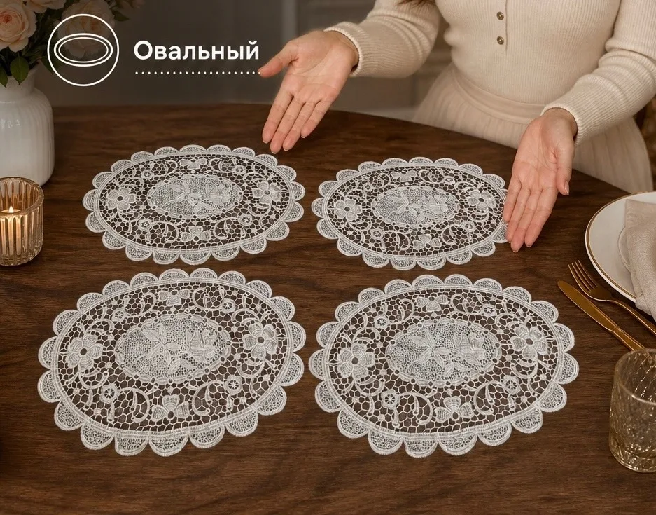 Салфетка кружевная 25×35 — фото 2