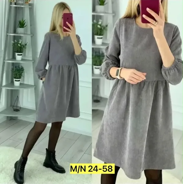 Платье из вельвета — фото 5