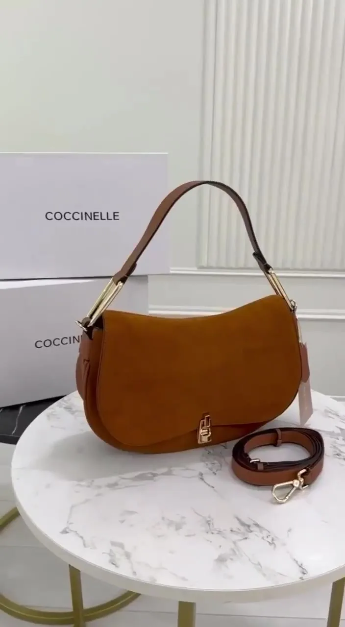 Сумка COCCINELLE замша + кожа натуральная — видео
