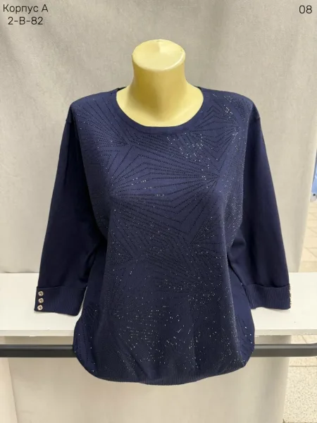 Женский свитер из 80 хлопка и 20 эластана 80 COTTON, 20 ELASTANE — фото 9
