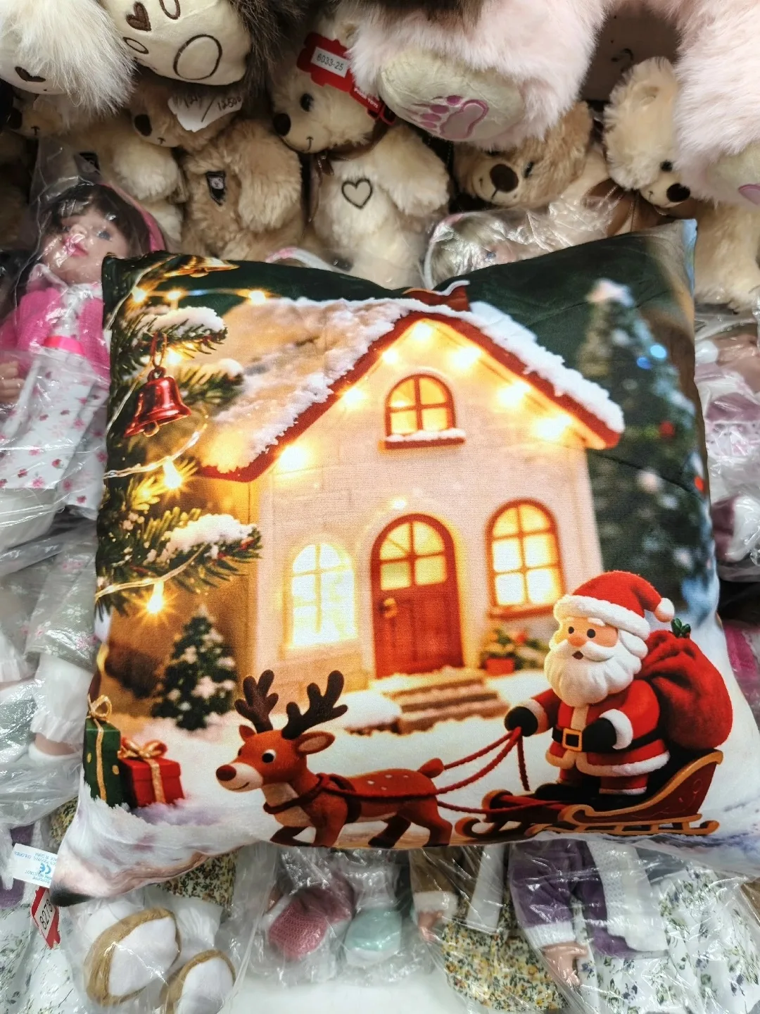 Мягкая игрушка подушка новогодний MERRY CHRISTMAS для дакимакура — фото 9