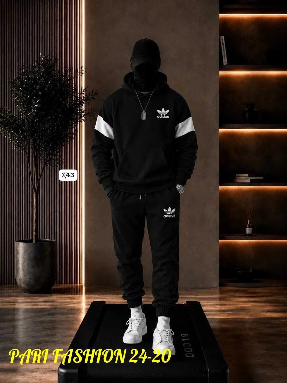 Мужской спортивный костюм Adidas Белый — фото 2