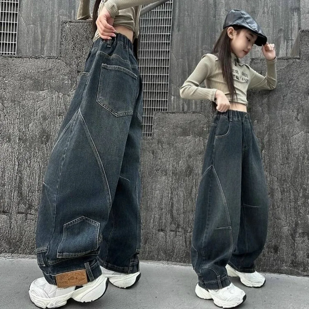 Джинсы джоггеры oversize baggy светло-голубые — фото 6