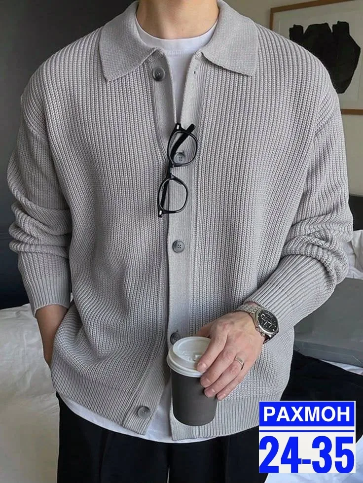 Наши мужской свитер сохранят тепло, комфорт и удобство на каждый день Красный — фото 5