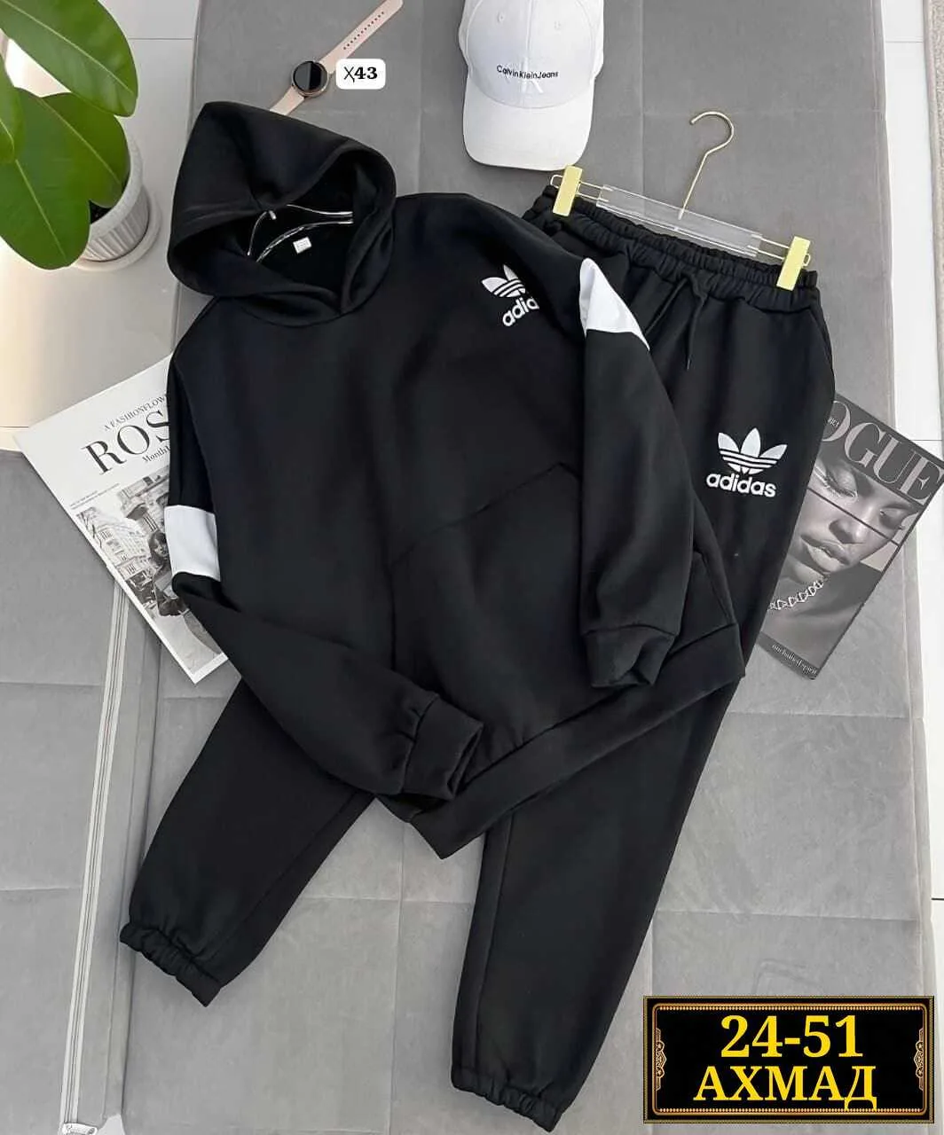 Мужской спортивный костюм Adidas Белый — фото 3