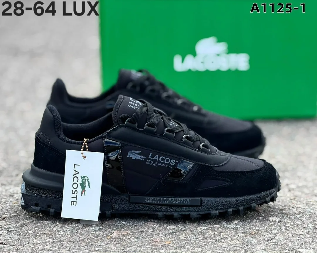 Кроссовки мужские LACOSTE из натуральной замши — фото 4