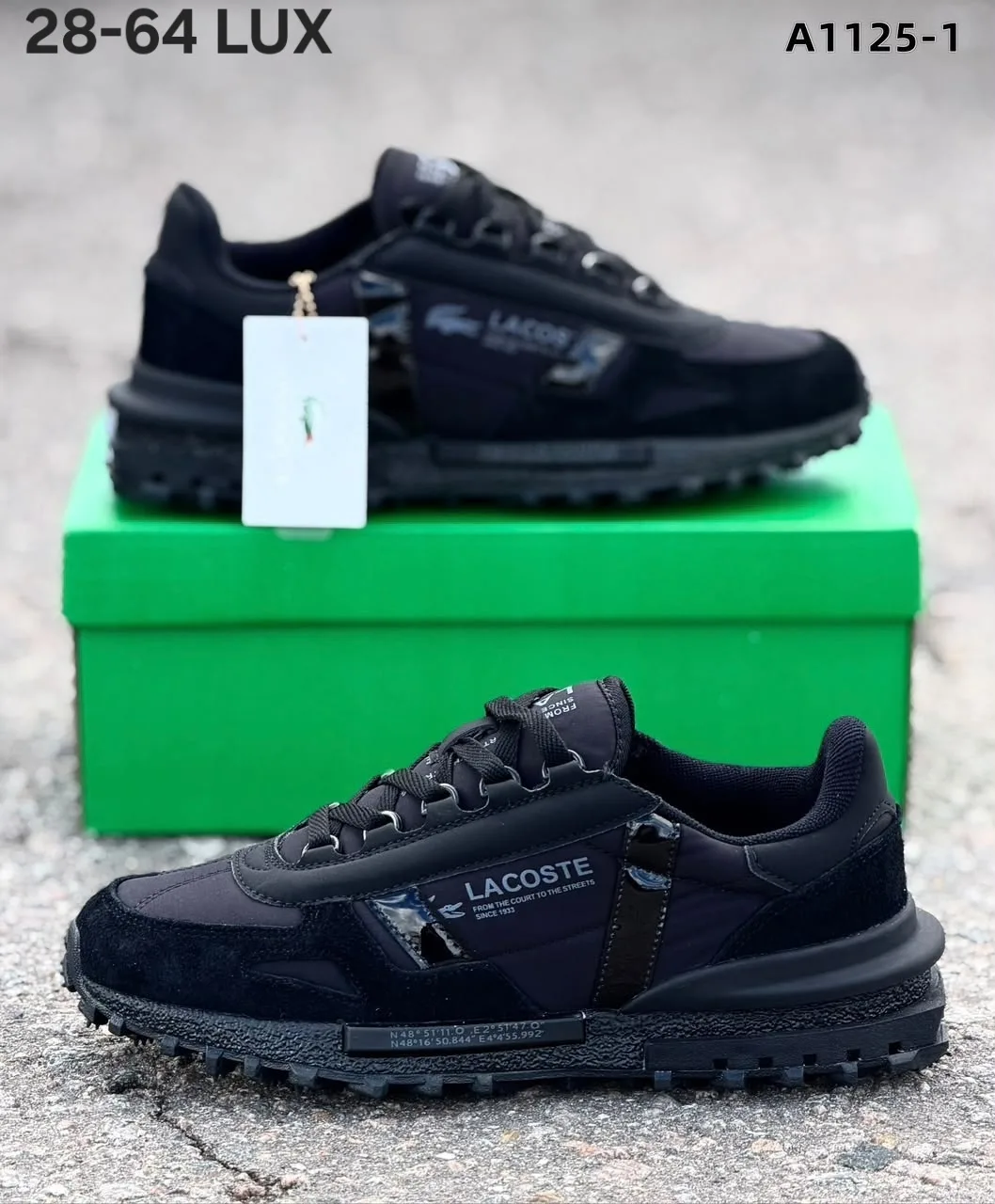 Кроссовки мужские LACOSTE из натуральной замши — фото 5