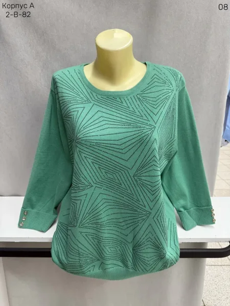 Женский свитер из 80 хлопка и 20 эластана 80 COTTON, 20 ELASTANE — фото 6