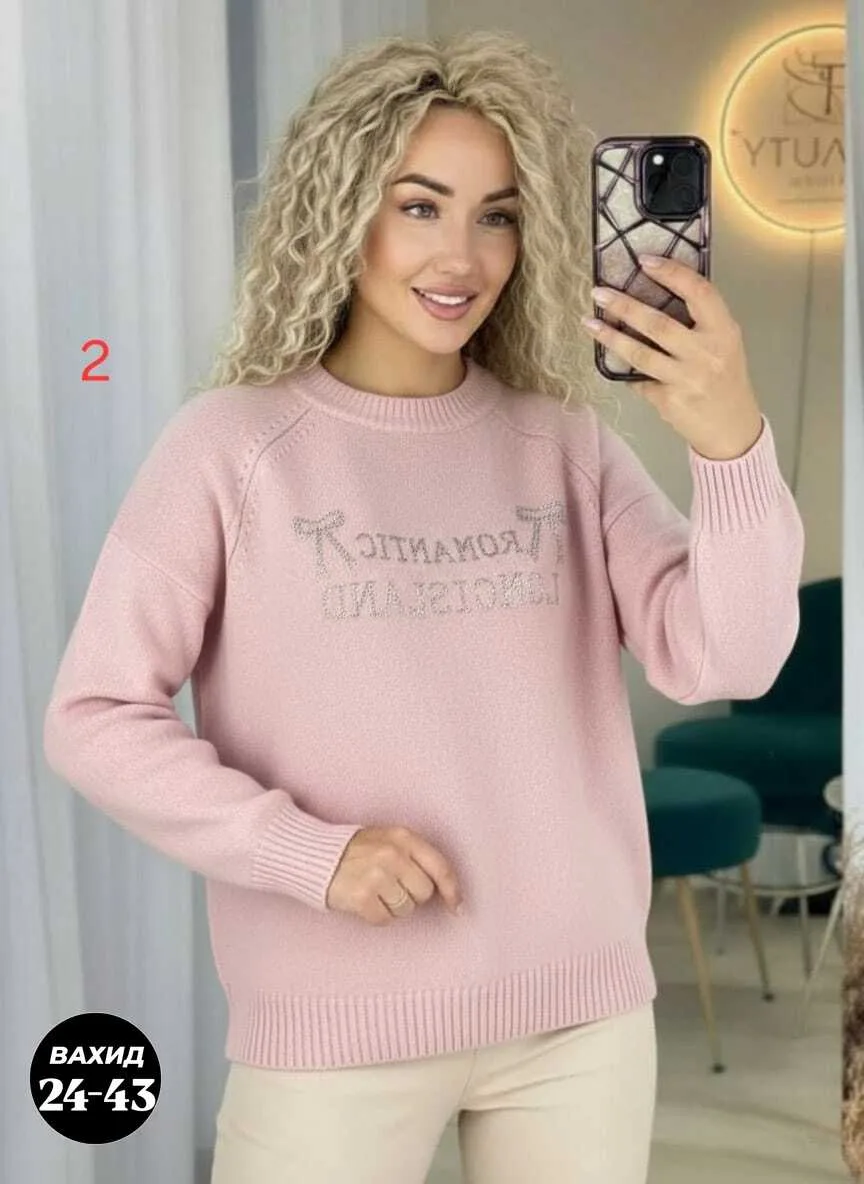 Кофточка из тянущегося кашемир-вязаного материала — фото 2
