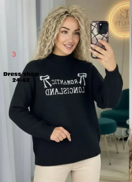 Кофточка из тянущегося кашемир-вязаного материала — фото 6