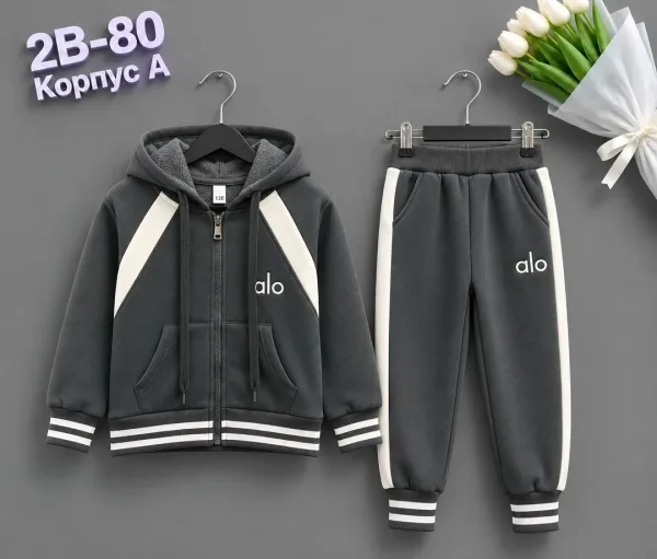 Костюм с начёсом, 5 размеров (92-116 рост) — фото 11