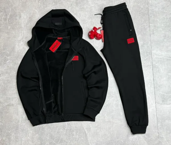 Мужской трикотажный костюм двойка из флиса — фото 15
