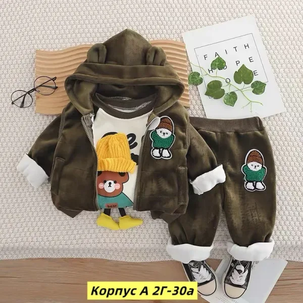 Костюм тройка из натурального меха — фото 16