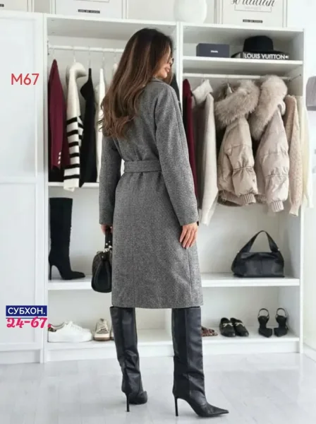 Отлично смотрится как с сапогами, так и с повседневной обувью Серый — фото 1
