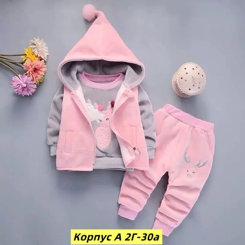 Костюм тройка, велюр — фото 9
