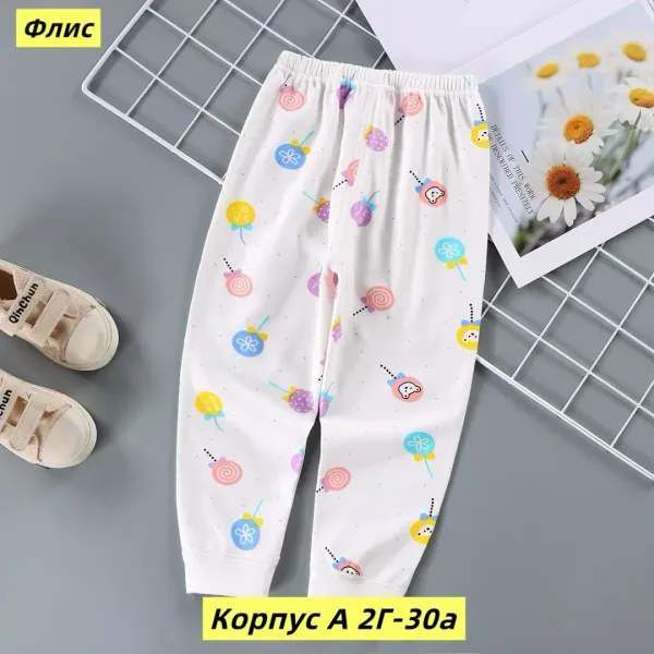 Штаны из двухнитки на хлопковом начесе, подходят для повседневной носки — фото 5