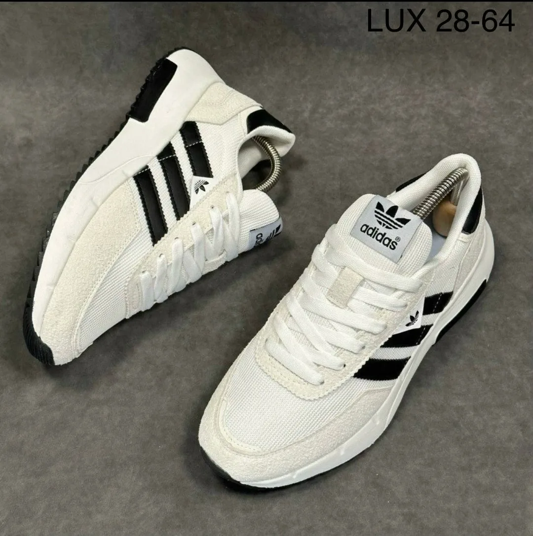 Кроссовки Adidas мужские натуральная замша — фото 4