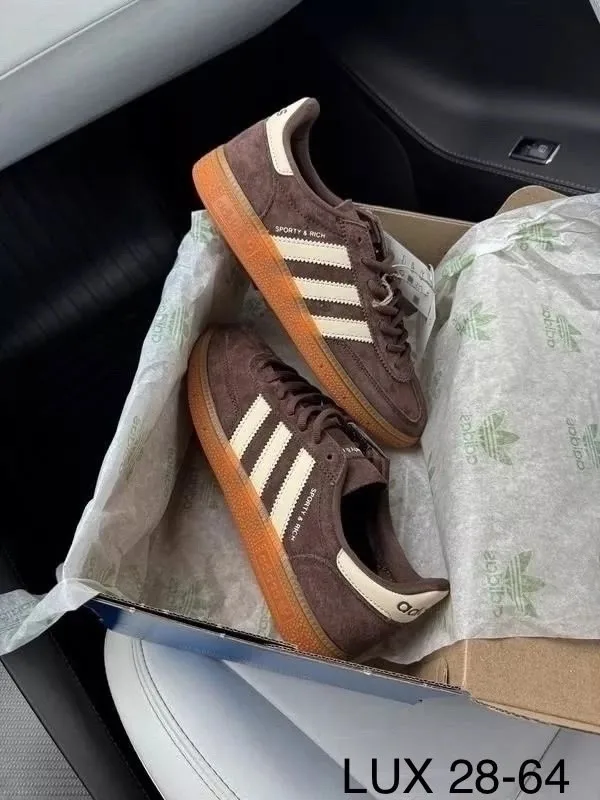 Кеды Adidas Samba из натуральной кожи — фото 6