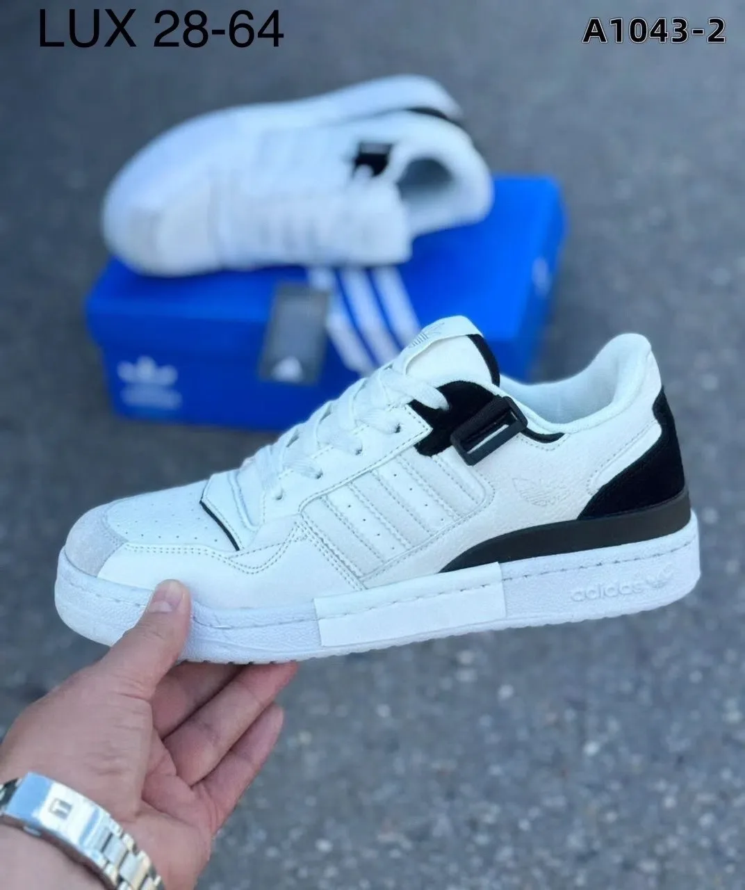 Кроссовки мужские Adidas LUX кожаные — фото 3