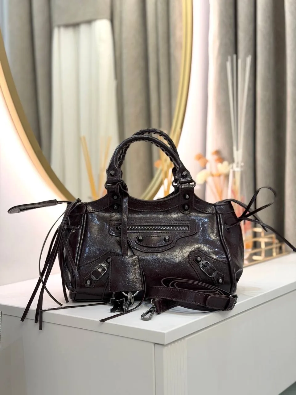 Сумка BALENCIAGA из экокожи люкс — фото 3
