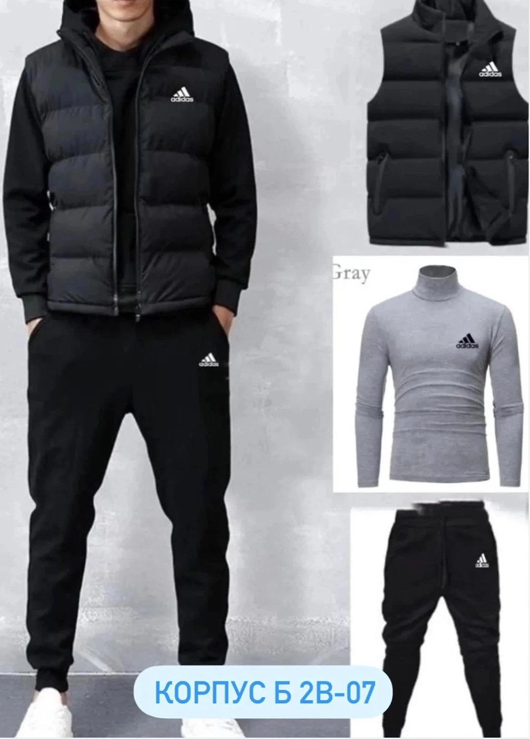 Костюм для мужчин из хлопка — фото 4