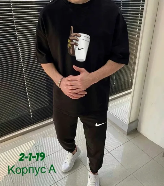Спортивный костюм из двухниточного турецкого трикотажа — фото 9