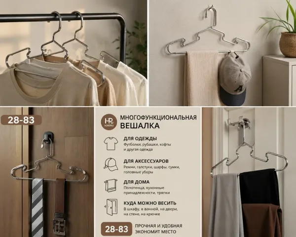 Можно повесить шарфы, ремни, галстуки, сумки и полотенца — фото 1