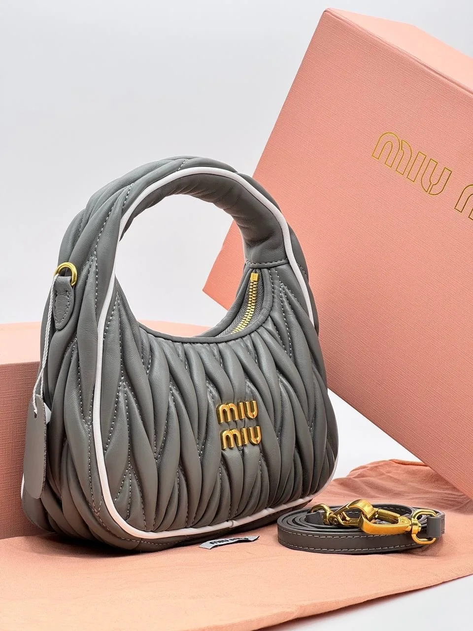 Miu кожаная сумка — фото 4