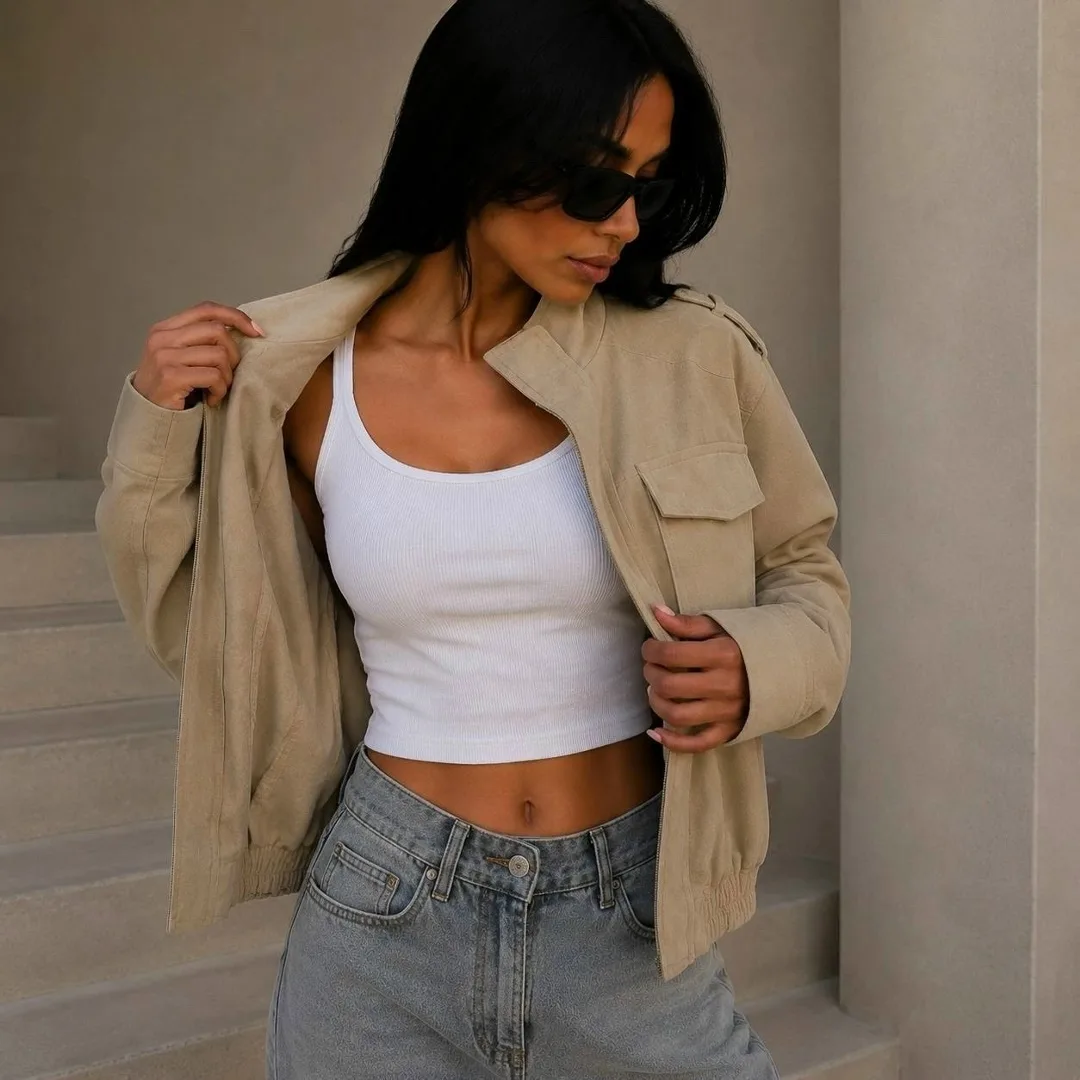 Фабричный пошив, замша — фото 5