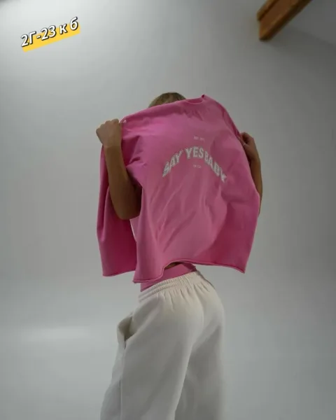 Лонгслив, двунитка, барби — фото 3