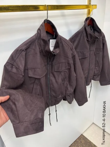 Бомбер из замши — фото 8