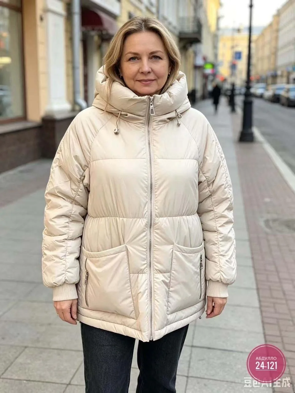 Куртка синтепон синяя — фото 2