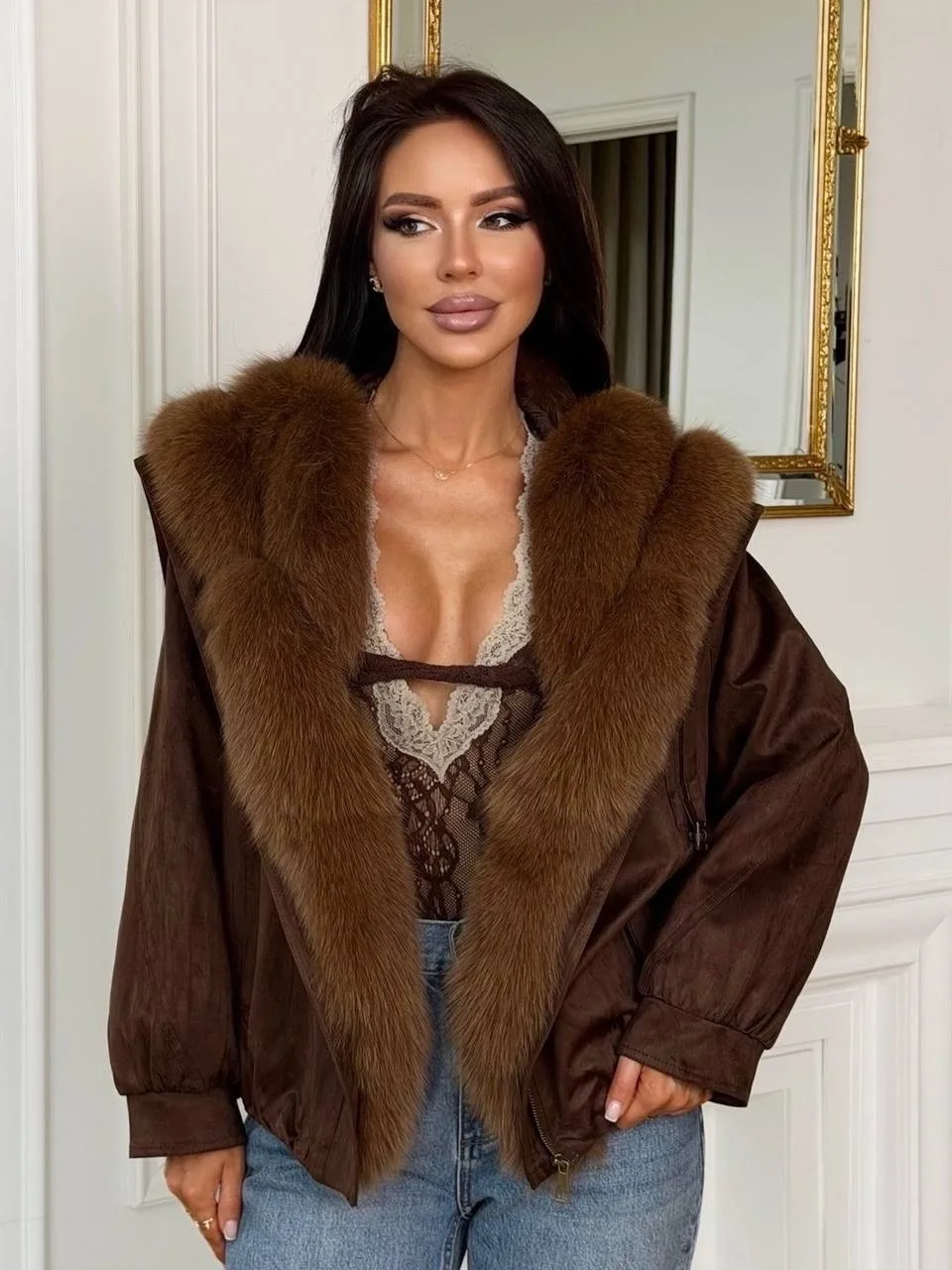 Парка MaxMara с мехом лисы и енота — фото 4