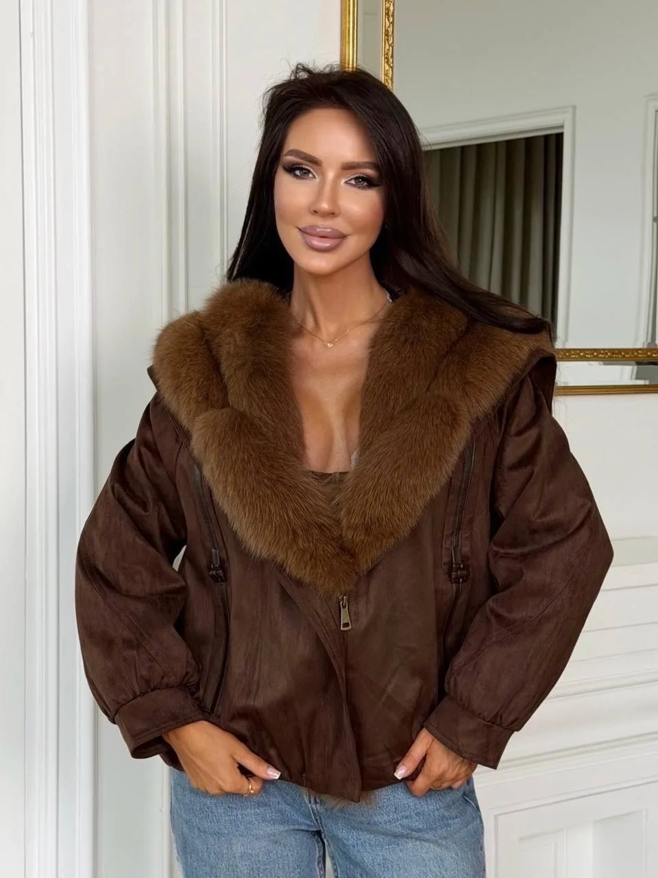 Парка MaxMara с мехом лисы и енота — фото 6